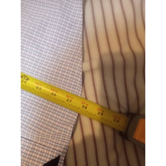 UNTUCKit Men's Shirt Large L Slim Fit Dalton Slim Fit Nylon Elastane Pink Blue - Picture 11 of 11